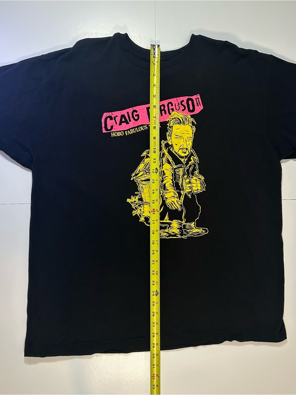 Craig Ferguson Tour T-Shirt Hobo Fabulous Black Graphic Tee Men XL - Picture 5 of 5
